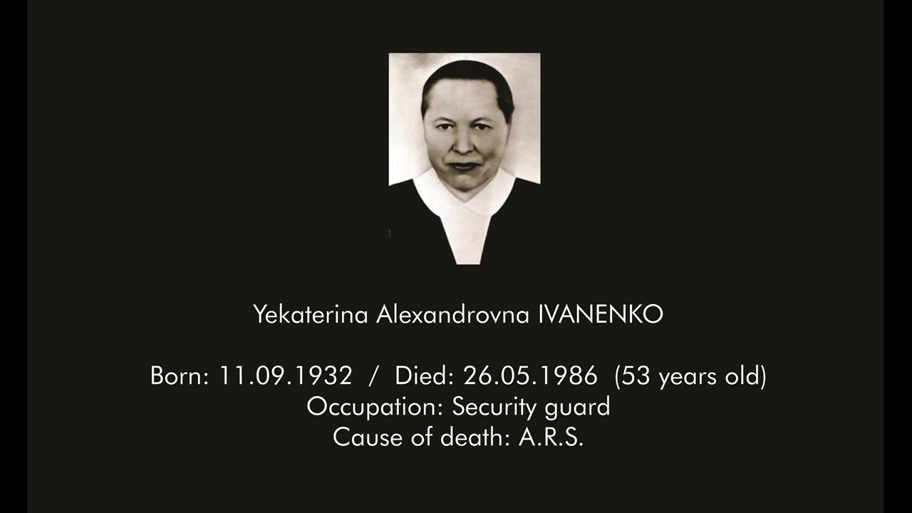 Chernobyl - Official list of the 31 direct deaths