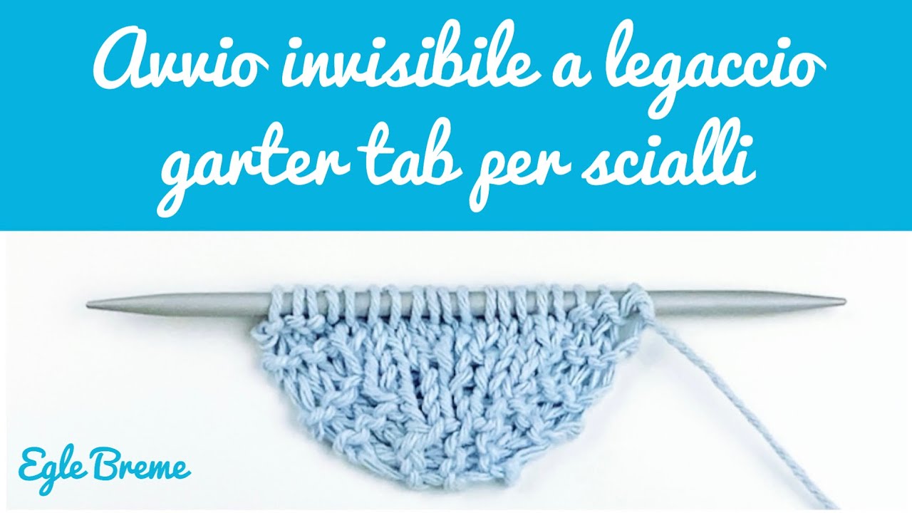 Avvio invisibile garter tab per scialli