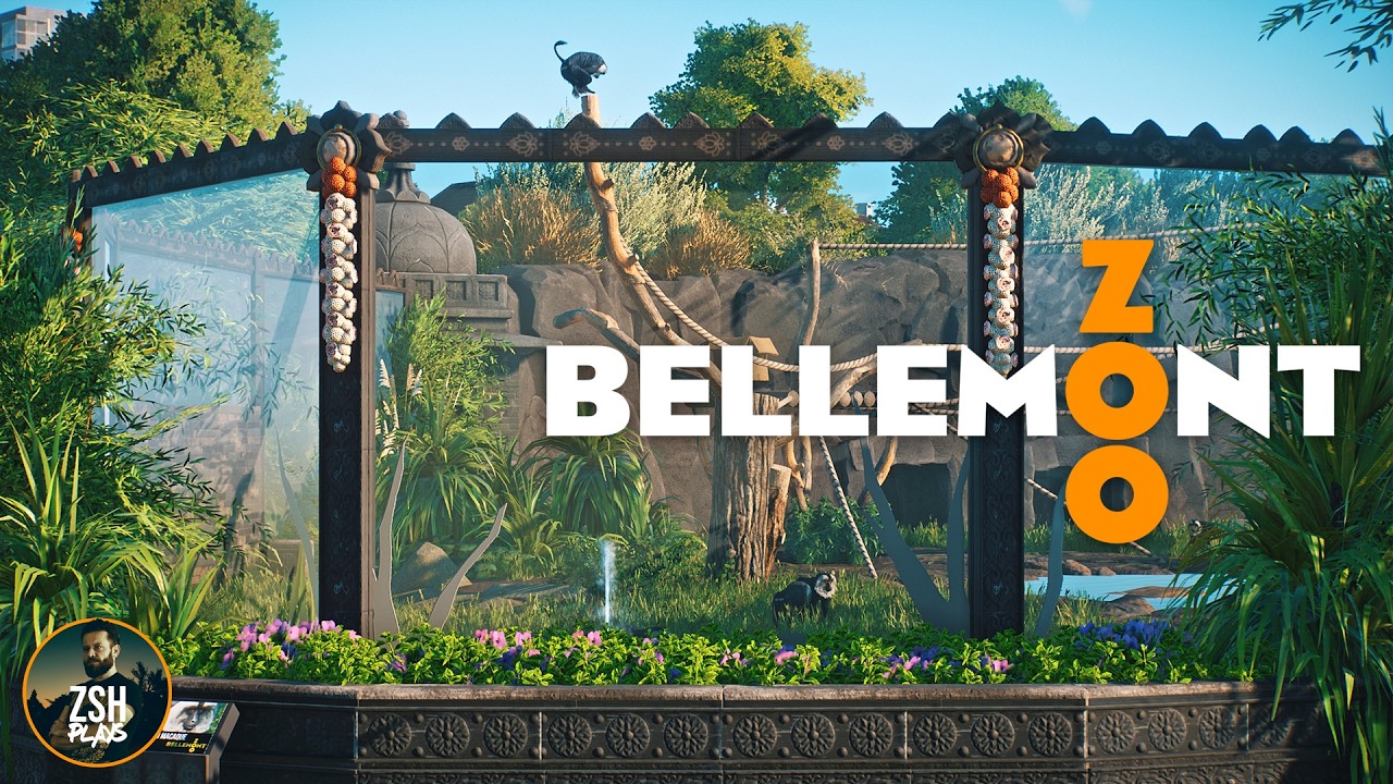 A Temple for Lion-Tailed Macaques & Blackbuck in Planet Zoo! | Bellemont Zoo | Asia Animal Pack