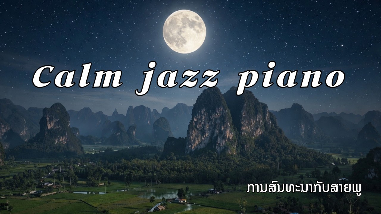 Calm Jazz Piano | ການສົນທະນາກັບສາຍພູ  | Jazz Moon (Track 6)