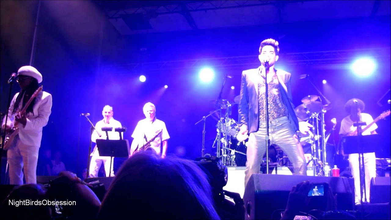 Adam Lambert with Nile Rodgers 