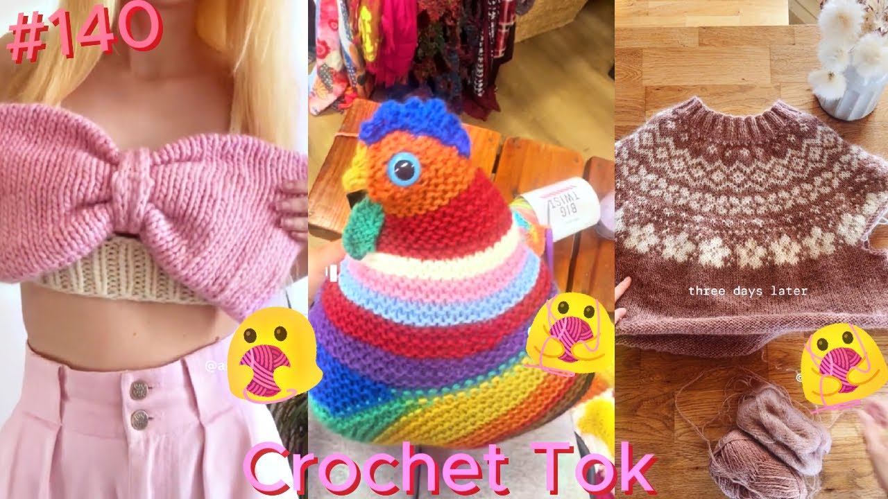 🧶💖 Knitting TikTok Compilation - Crochet Tok Fam 🧶💖 #140