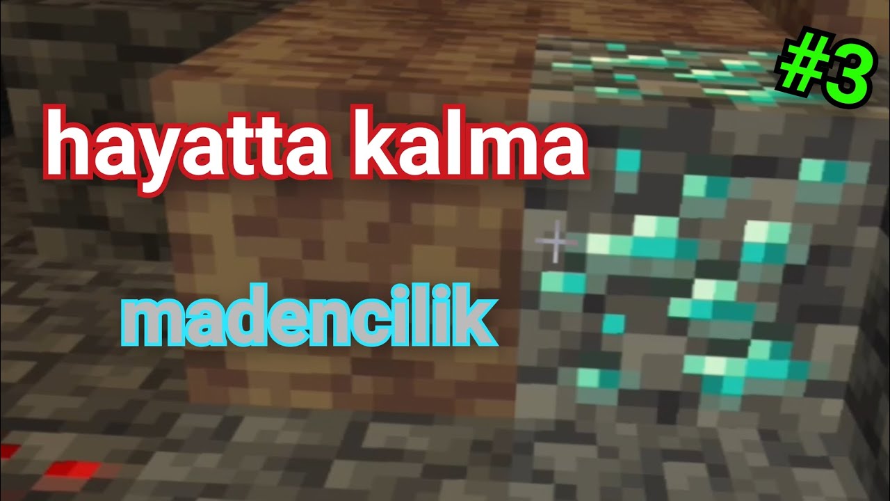 Minecraft hayatta kalma bölüm 3 madencilik 