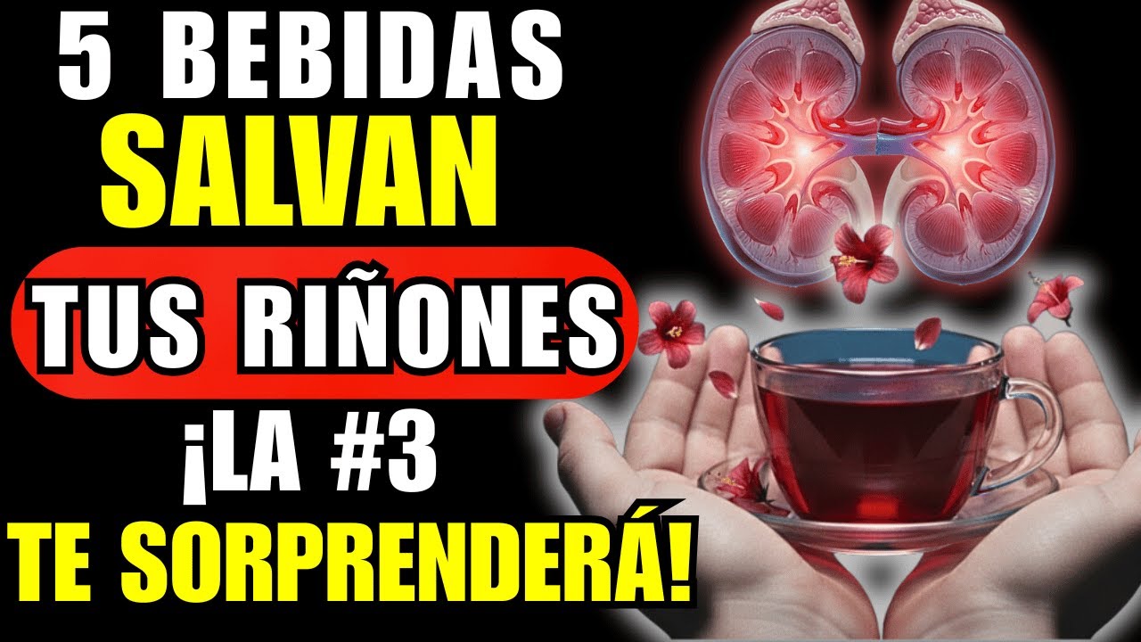 5 BEBIDAS que PROTEGEN tus RIÑONES y Mejoran la Filtración Natural