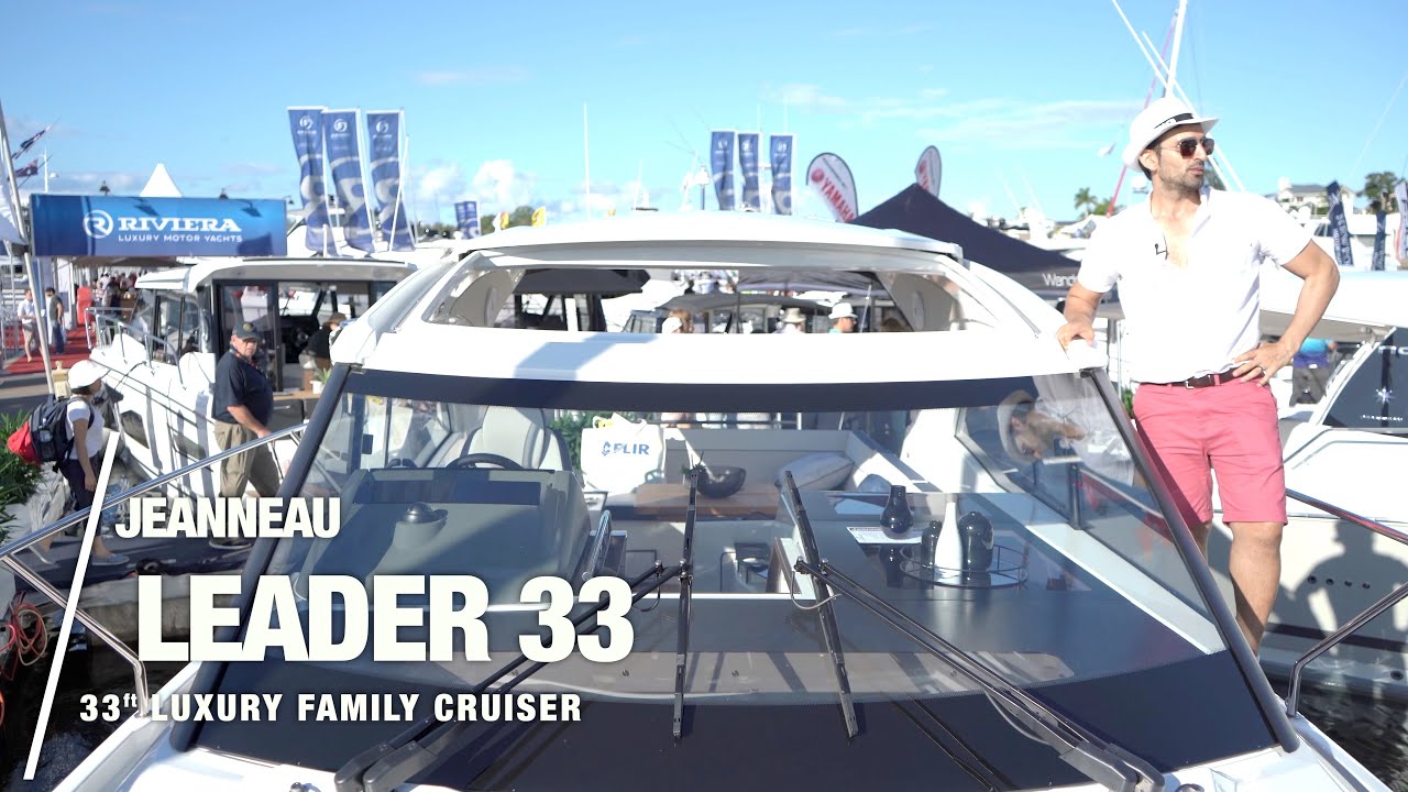 Jeanneau Leader 33 | LUXURY Family Cruiser Motor Boat | Yacht Tour REVIEW