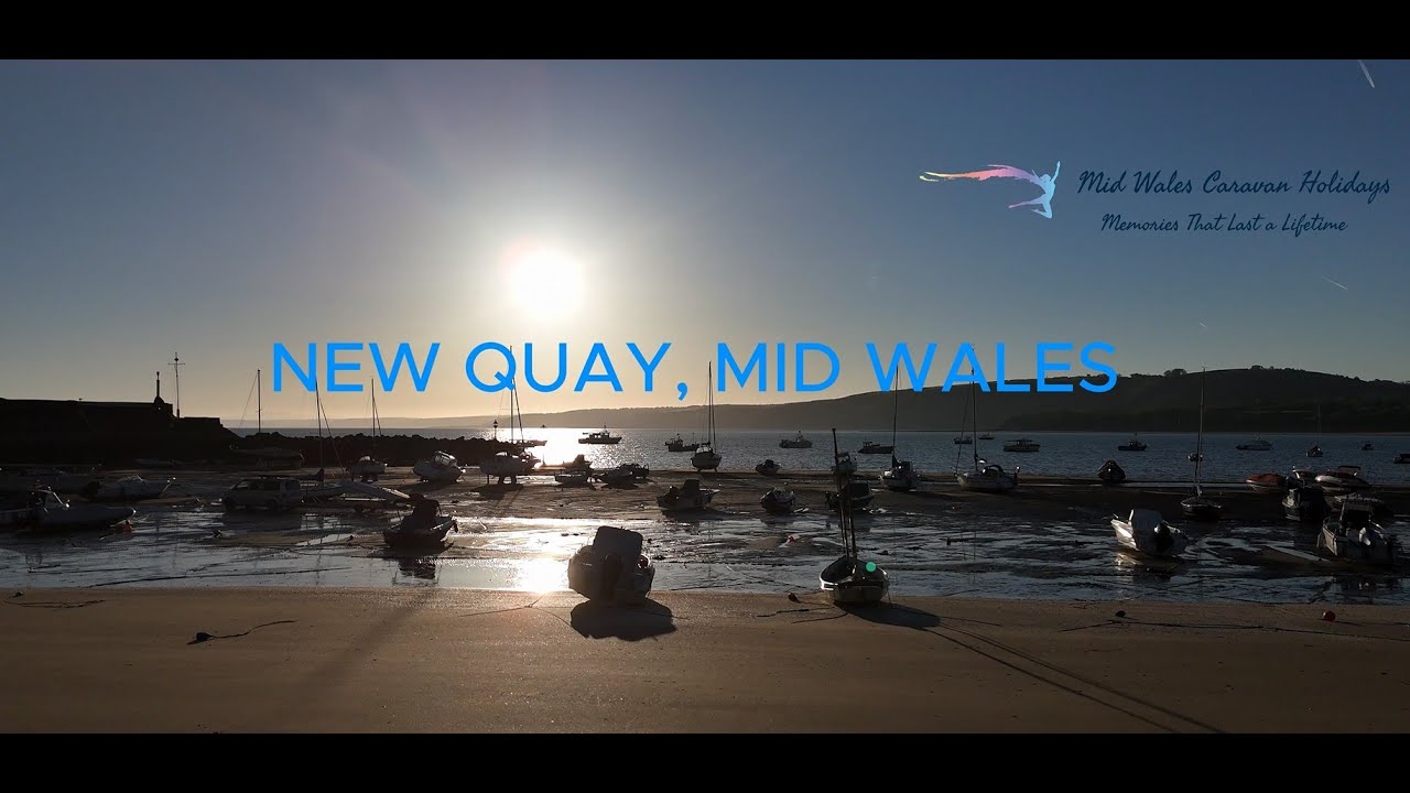 New Quay, Mid Wales Amazing Early Morning drone Footage