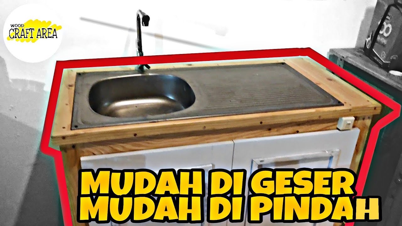 MEJA CUCI PIRING PORTABLE - Mudah Di Geser - Geser