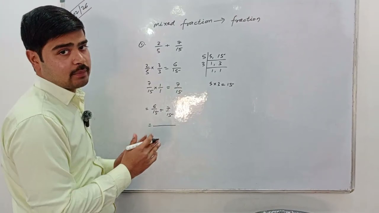 Mixed fraction to fraction part 2