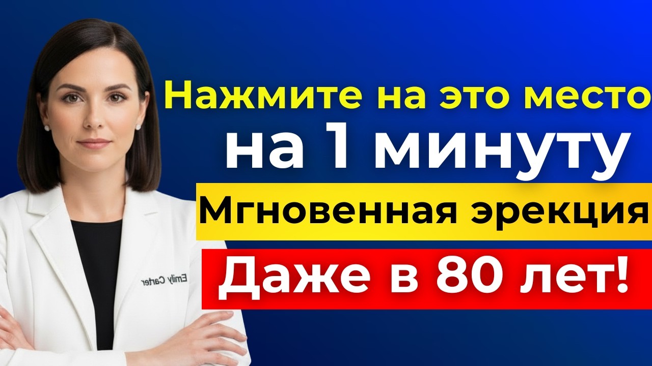 Уролог: Помассируйте ЭТО место в течение 1 минуты, чтобы восстановить потенцию.