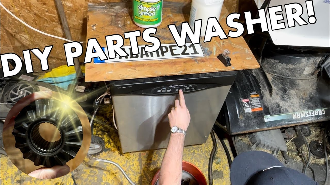 DIY Hot Parts Washer: Using a Dishwasher! | How-to car parts washer from household junk
