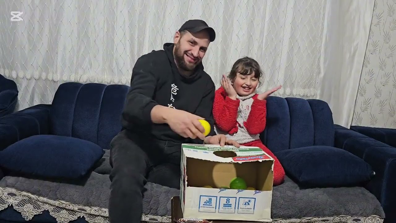 فيديو اليوم تحدي الطابات مع سنا وبابا 
