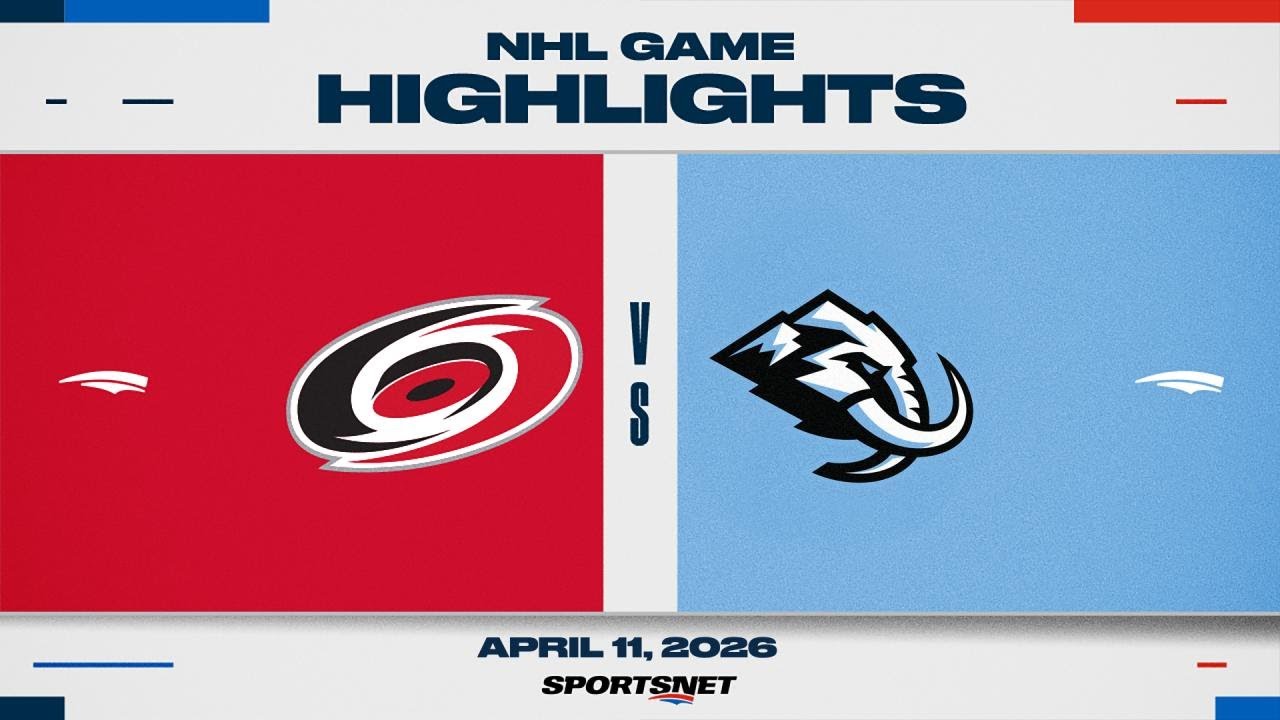 NHL Highlights | Hurricanes vs. Mammoth - April 11, 2026