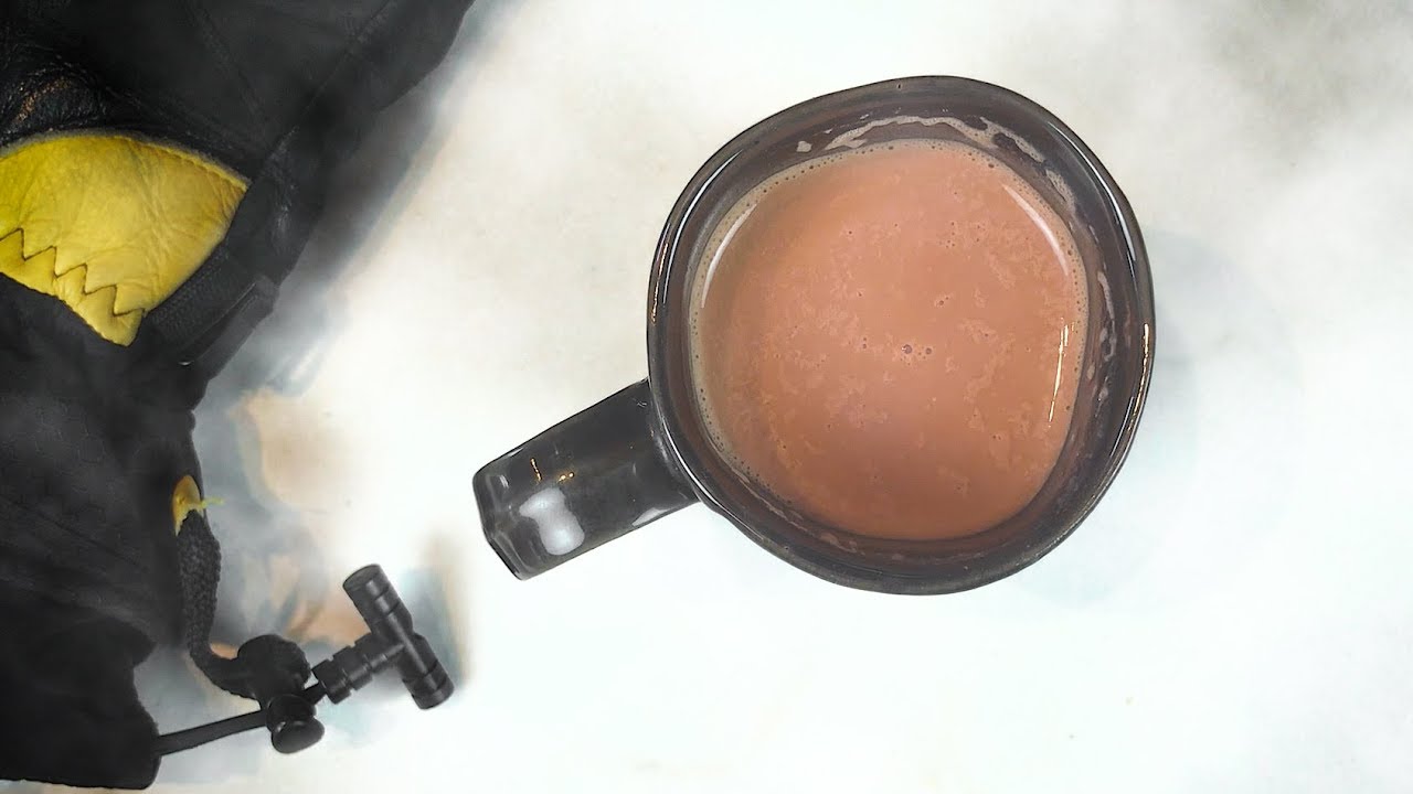 Raspberry Hot Cocoa in a Vitamix!