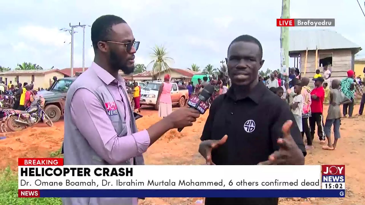 Adansi crash 😳– An eyewitness shares shocking account of GAF helicopter crash