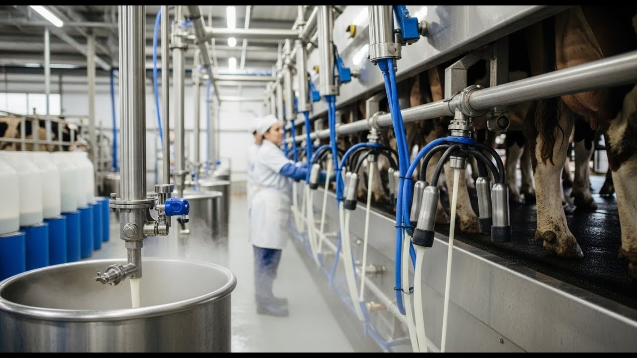 How Fresh Milk Is Made in a Modern Factory | Automated Dairy Production