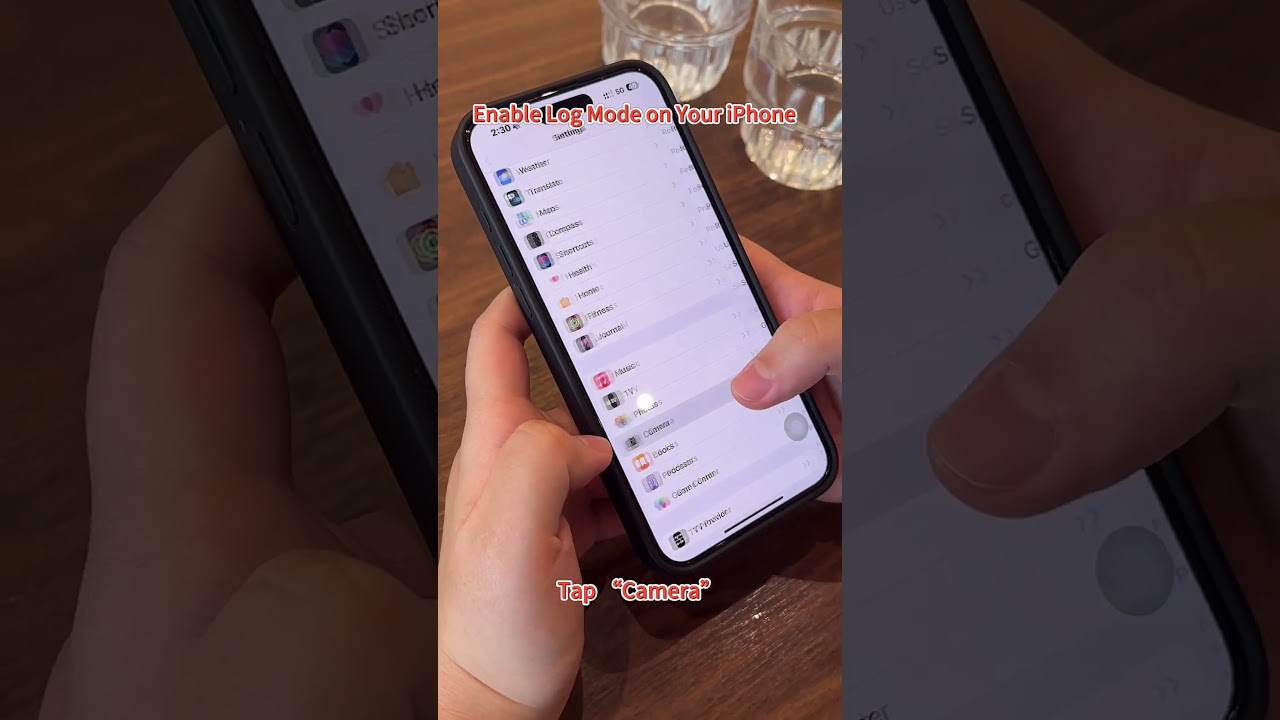 How to make video in ProRes log mode on iphone 15 pro max?