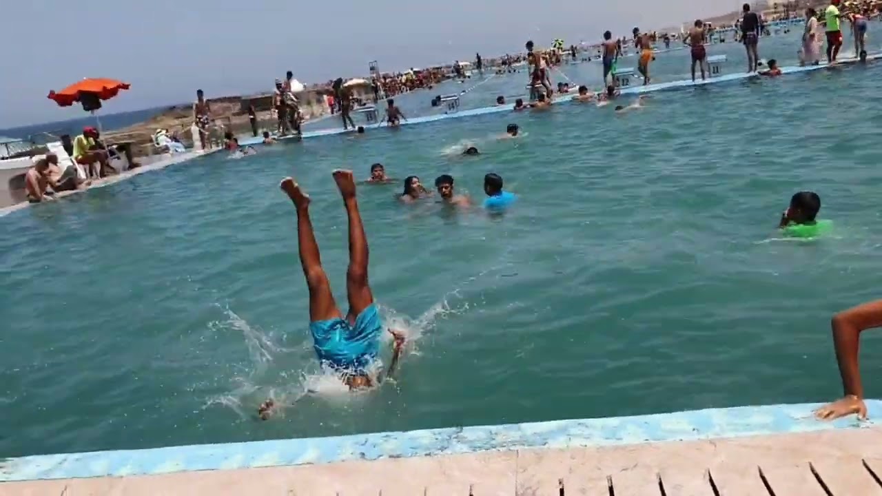 جولة في أكبر مسبح في الرباط ب 10 دراهم 💯#rabat