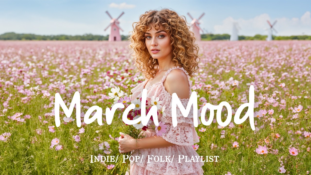 March Mood 🌸 Comfortable music that makes you feel positive in 4K UHD for TV #indiemusic