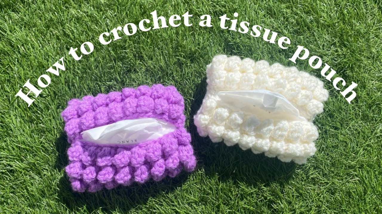 【かぎ針編み】ポケットテッシュケースの作り方💛/How to crochet
