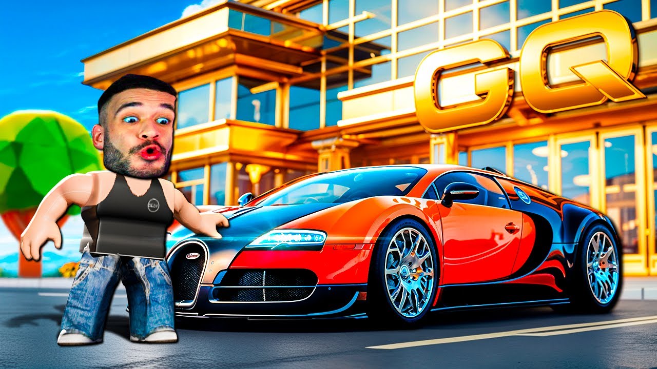 COMPREI uma RARÍSSIMA BUGATTI no ROBLOX (Hiper Carro)