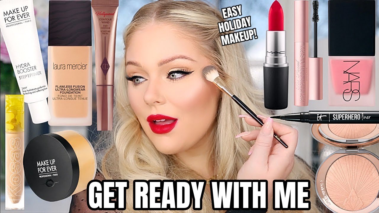 CHATTY GET READY WITH ME: EASY HOLIDAY MAKEUP LOOK 😍 KELLY STRACK