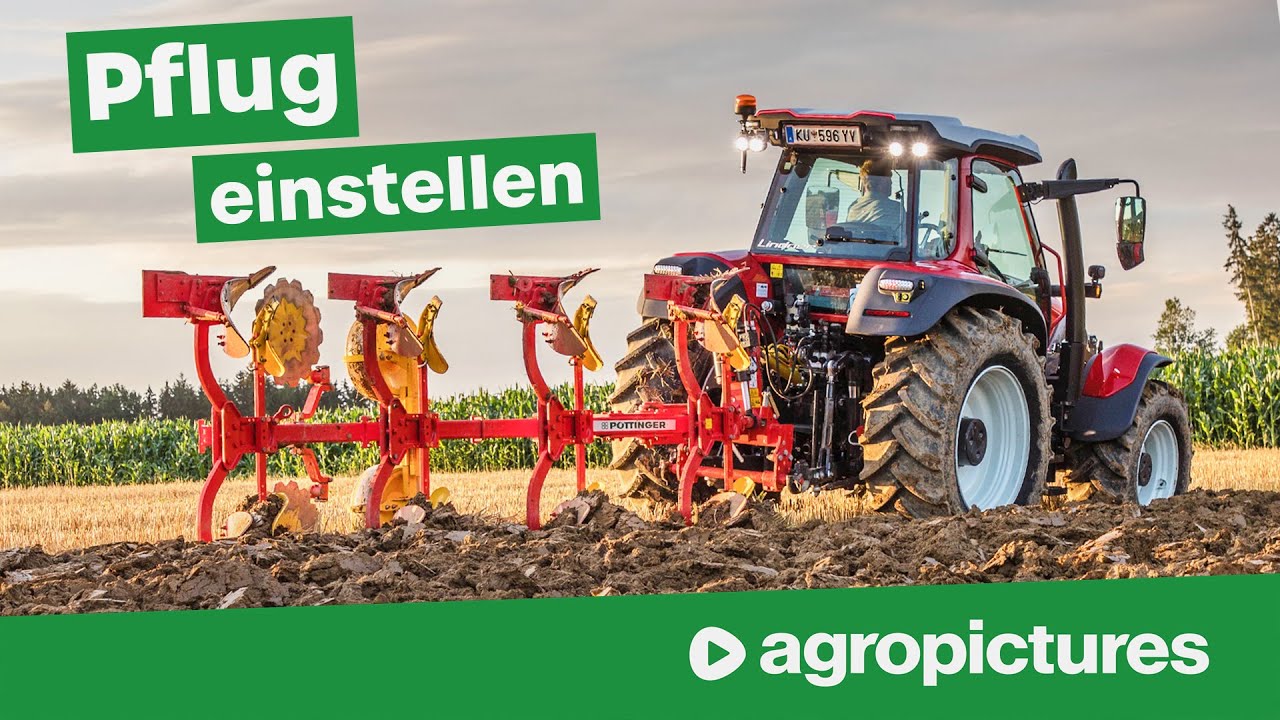 Pflug richtig einstellen | Lindner Lintrac 130 mit Pöttinger Servo 25 | Traktor Technik am Freitag