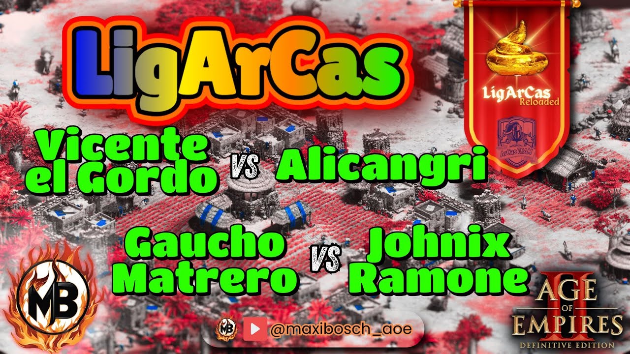 🏆LigArCas 2 Reloaded🏆- Vicente el Gordo vs Alicangri / Gaucho Matrero vs Johnix.Ramone -