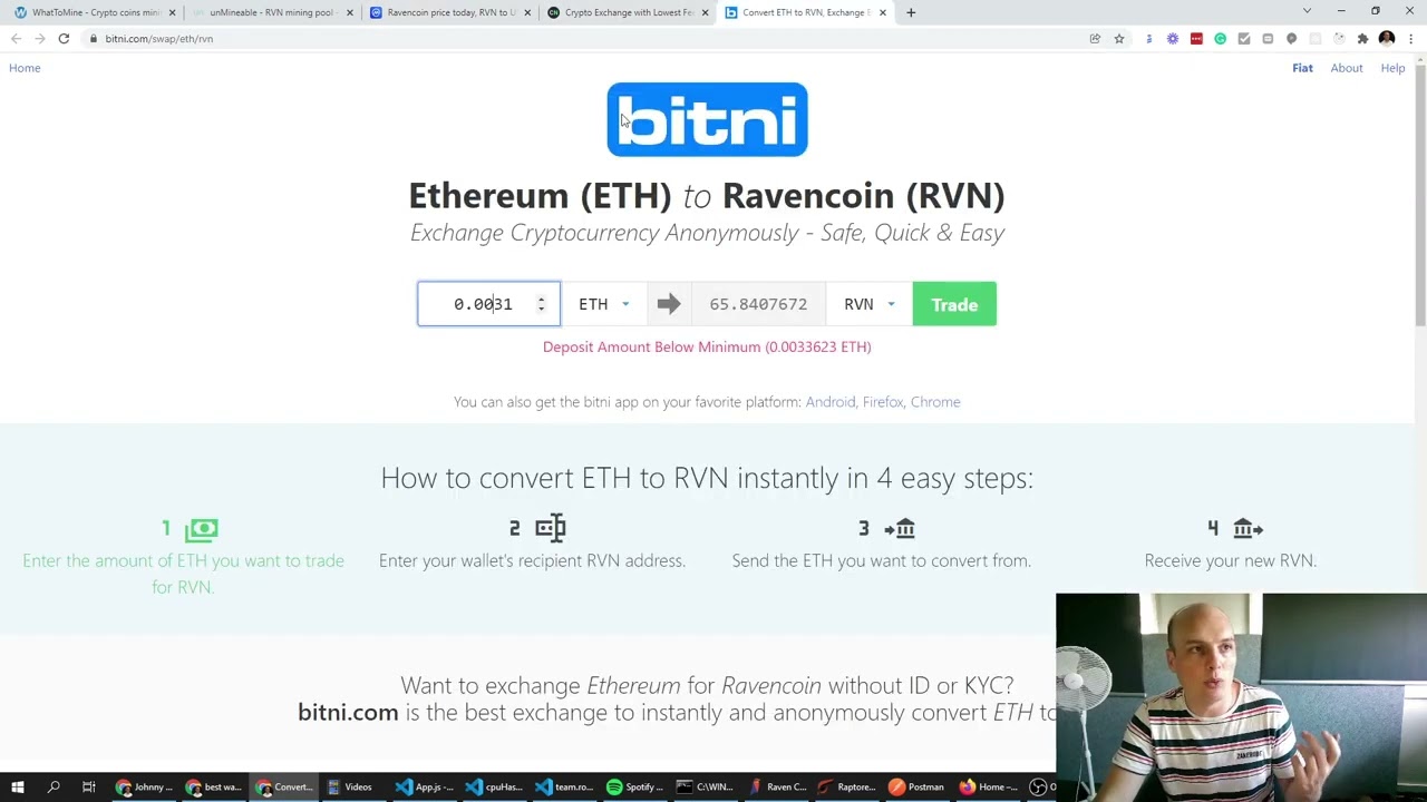 Mine Ethereum And Convert To Ravencoin.