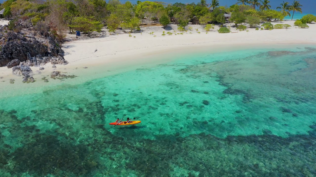 Flying Over A Tropical Island | Drone View 4K🤩