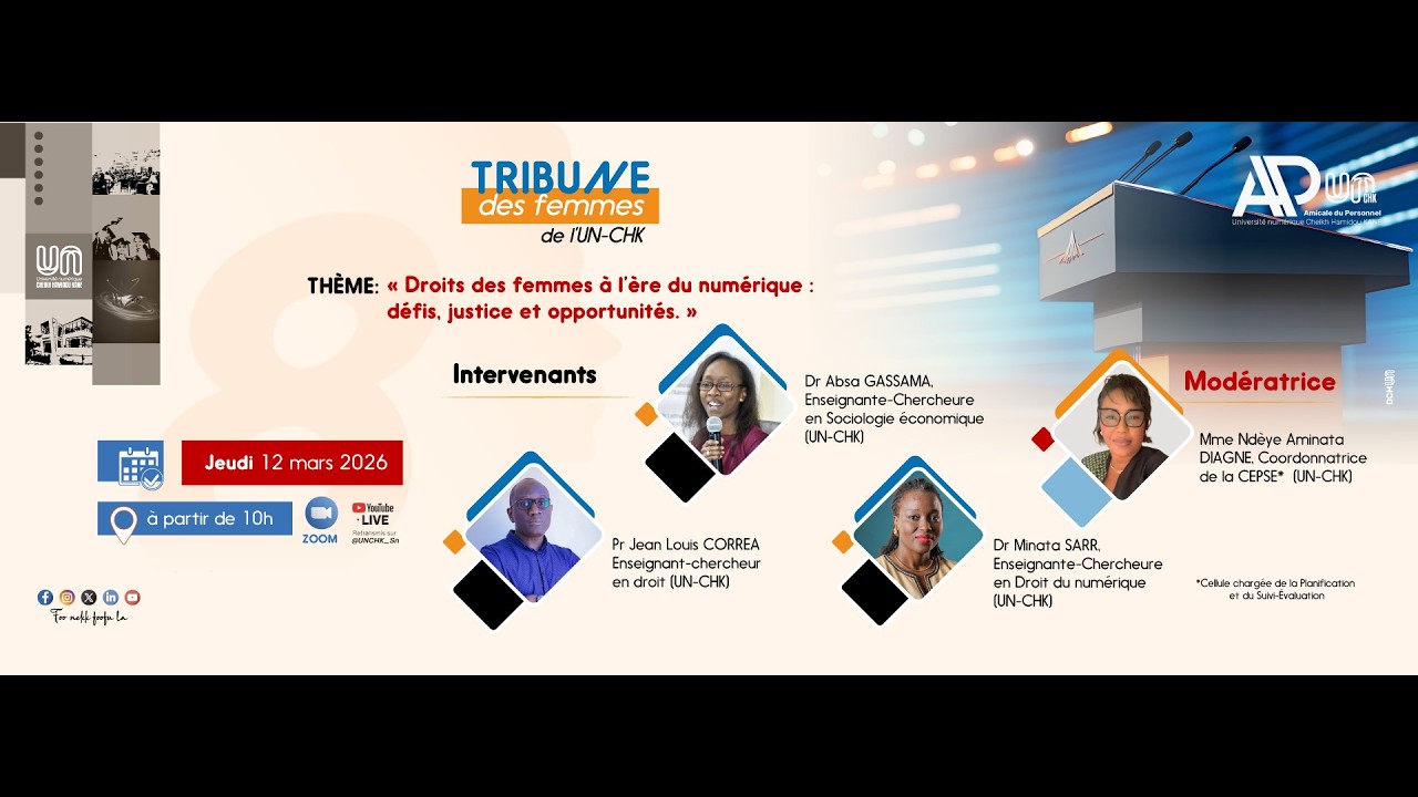 Tribune des Femmes : webinaire sur le thème « Droits des femmes à l’ère du numérique »