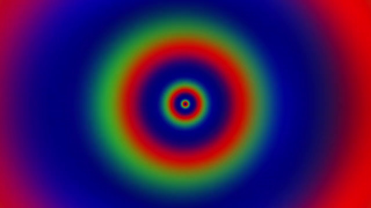 A luminous, concentric light - Meditation, TV, Background, Silence