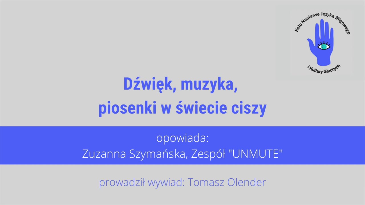 Wywiad z Zuzanną Szymańską z zespołu UNMUTE: o dźwięku, muzyce, piosenkach w świecie ciszy