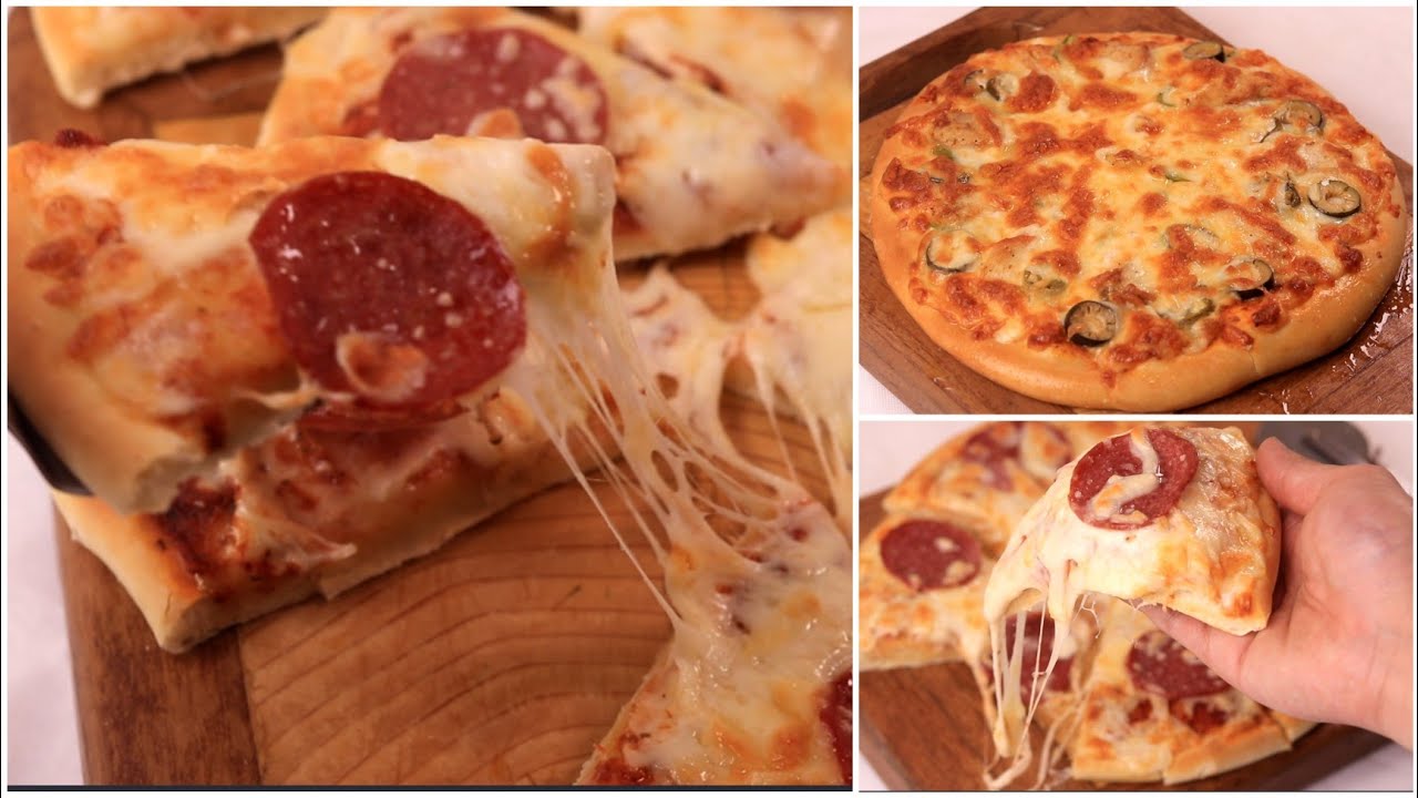 من كتاب بيتزا هت 🍕بيتزا المطاعم الأصلية وسر لونها وطعمها المميز بطريقة متعملتش قبل كدة ع اليوتيوب !!