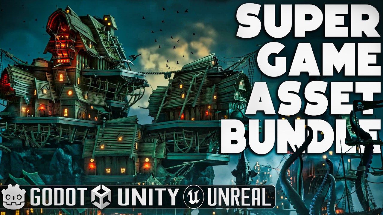 The Super Game Asset Bundle (7000+ Assets) - For Unreal, Unity AND Godot Game Engines!