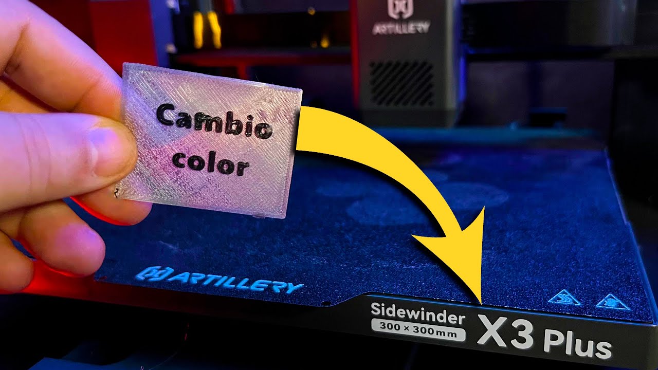 ARTILLERY SIDEWINDER X3 PLUS - CAMBIO DE COLOR / FILAMENTO
