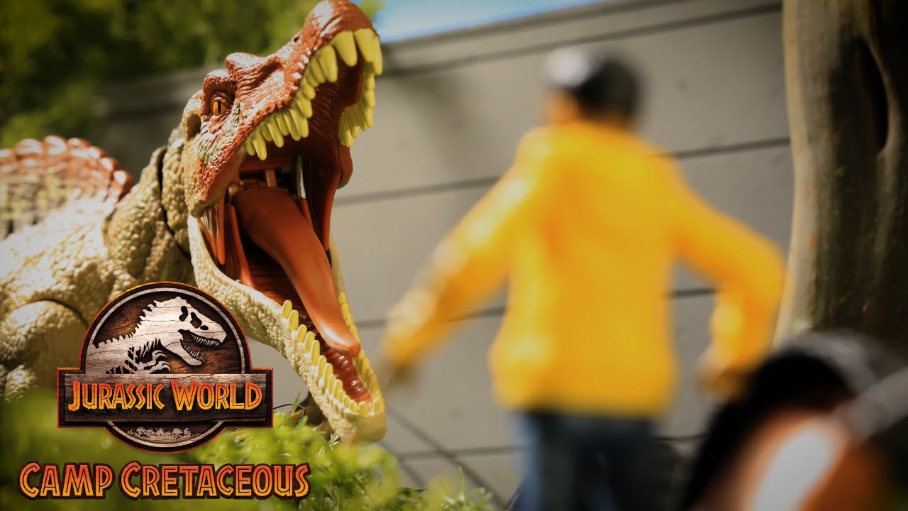 Jurassic World: Camp Cretaceous | Spinosaurus Showdown | @MattelAction
