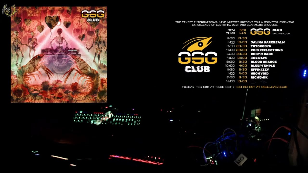 GSG Club - Live Hypnotic Techno - Modular Hardware - Synths - Improvised