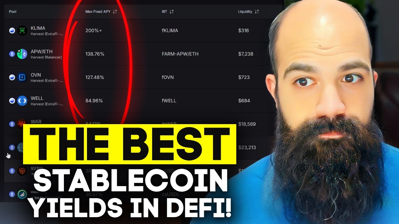 THE BEST STABLECOIN YIELDS IN DEFI 2025!