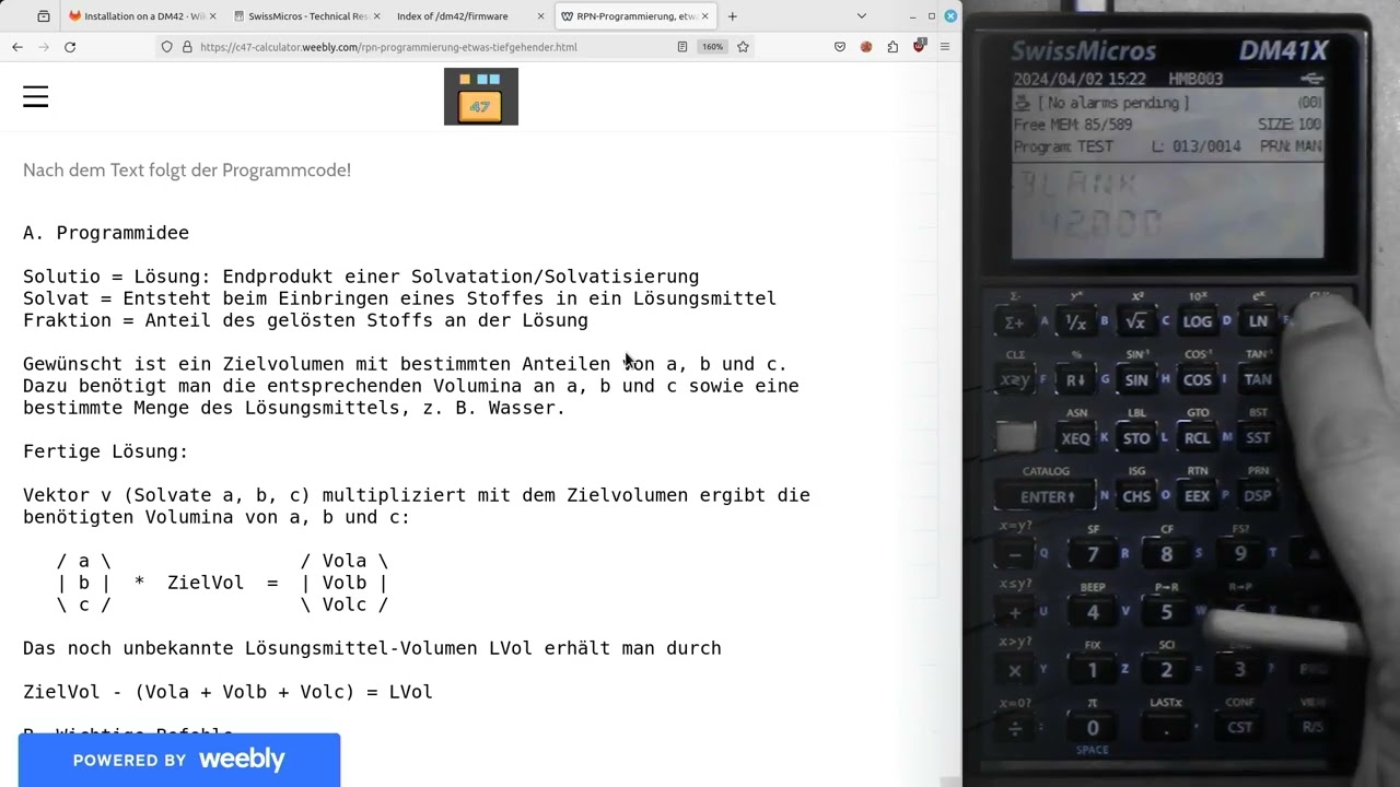 RPN Programmierung II, eine etwas tiefergehende Einführung