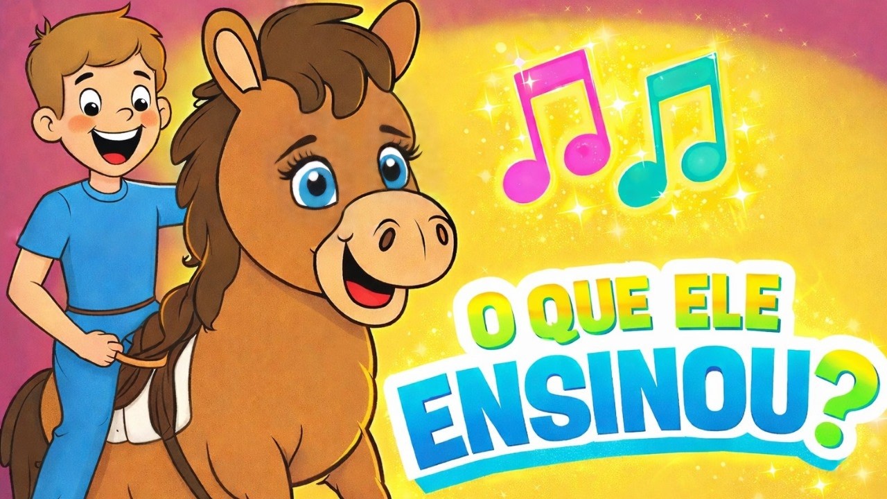 A LIÇÃO DO CAVALINHO🎶🐴 O QUE ELE ENSINOU? | Música Infantil Educativa