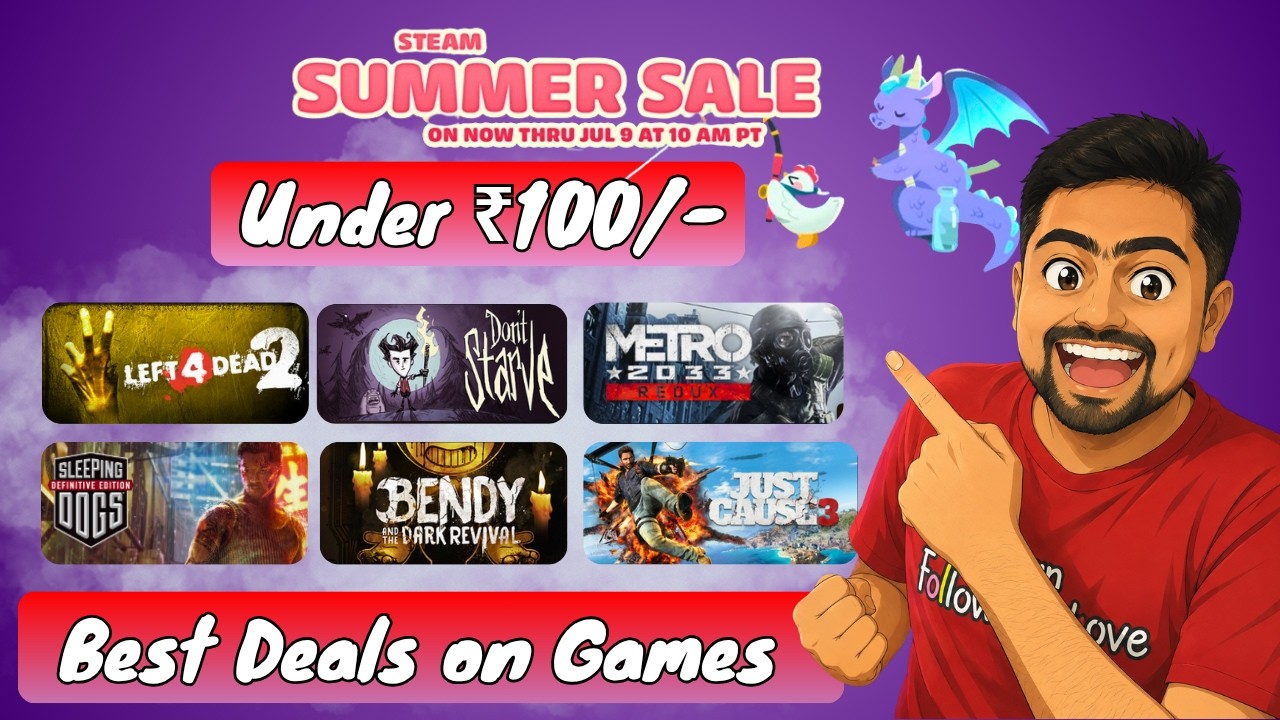 Don't Miss These Steam Summer Sale 2026 - Games Under ₹100🎮🔥