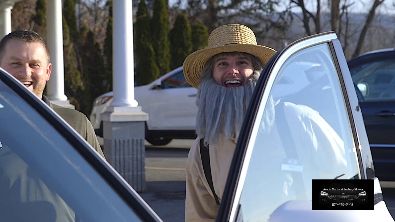 Amish car salesman tries a 