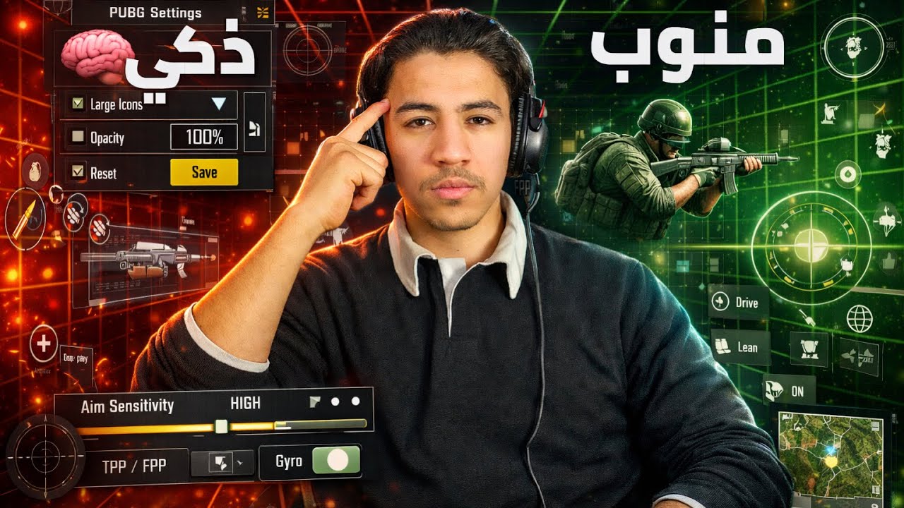 اذكى🧠 طريقة لضبط اعدادات 2-10 اصابع راح تحولك من لاعب عادي الى اخطبوط (اول مره باليوتيوب )