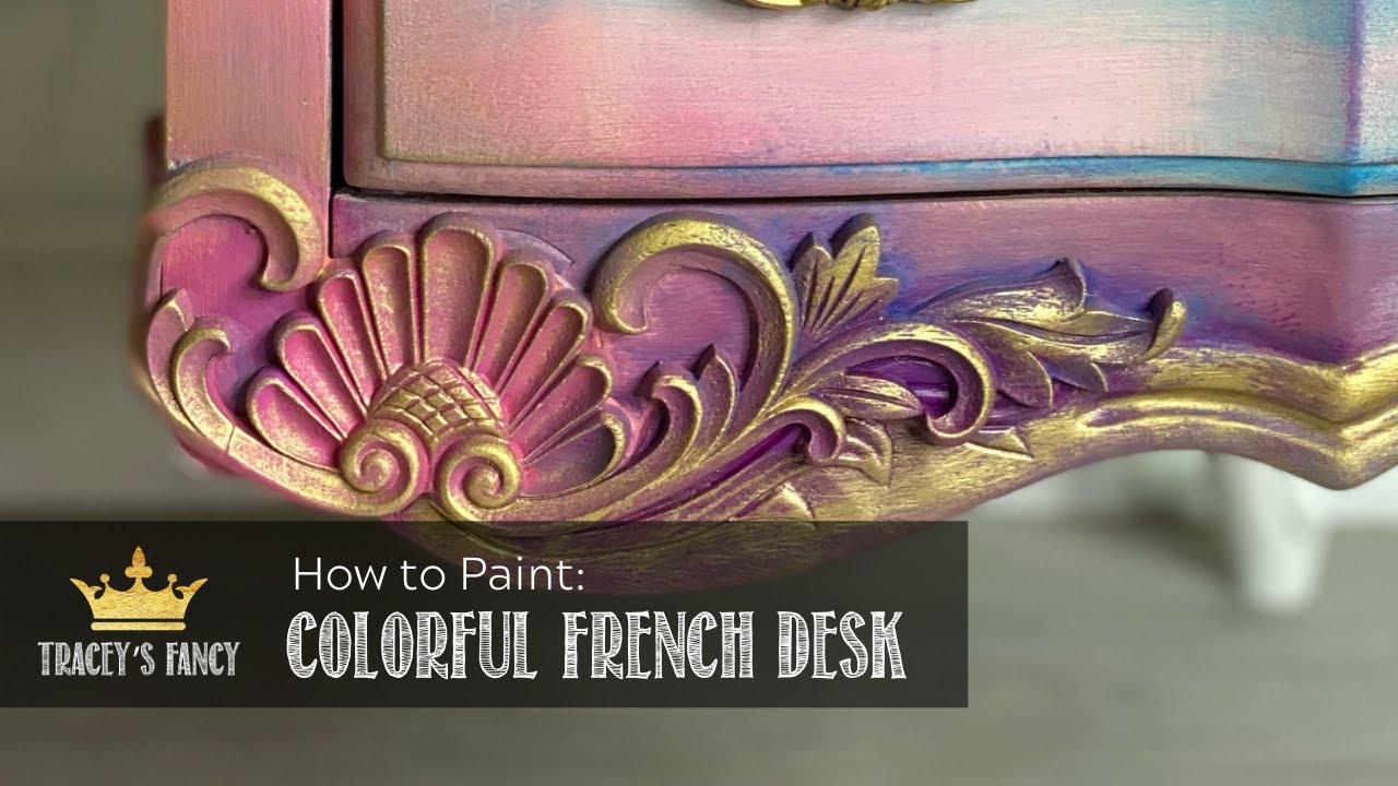 How to apply wood appliqués to painted furniture (PART 4) | Tracey's Fancy
