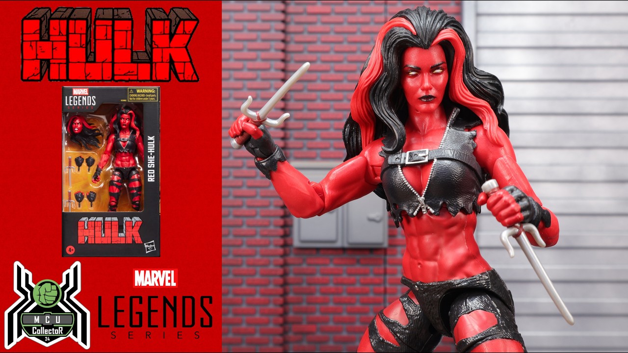 Обзор эксклюзивной фигурки по комиксам Marvel Legends Красная Женщина-Халк Бетти Росс от Fan Channel