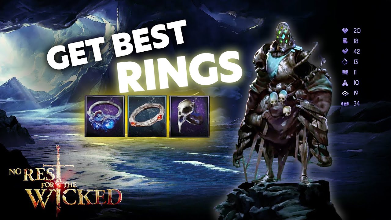How to get the BEST RINGS in No Rest For The Wicked! / Rings Farming Tips