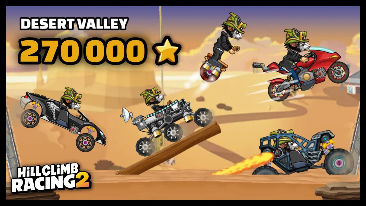 DESERT VALLEY COMPLETE 🏜️🥹 // 270,000 [MAX] Stars // Hill Climb Racing 2