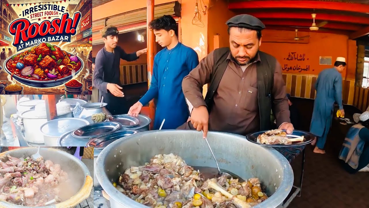 Afsar Khan Roosh Recipe in Marko Bazaar | Dumpukht recipe | Afghanistan street food