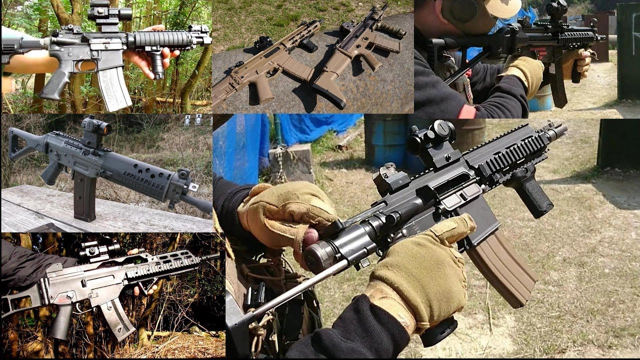 ガスガン長物１２丁【屋外射撃編】