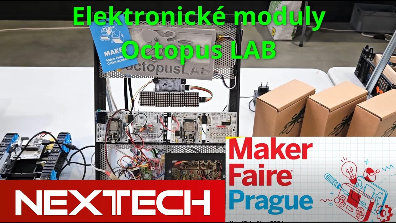 MakerFaire - elektronické moduly Octopus LAB